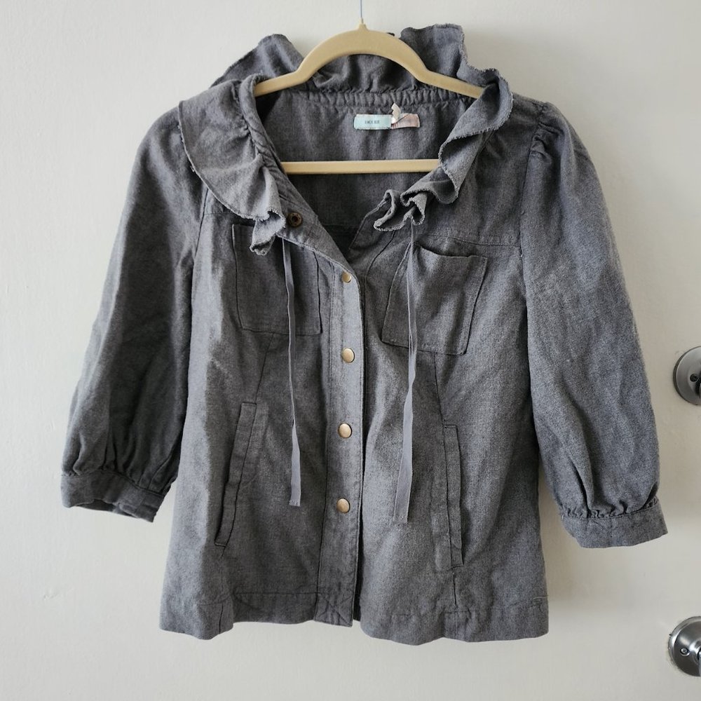 Urban Outfitters Kimchi Blue Wrap Ruffle jacket, Size Small, EUC